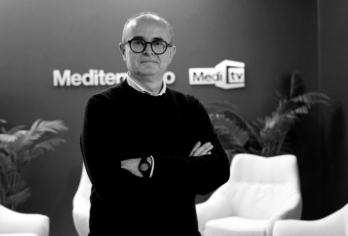 Fernando Peña Rambla durante su visita a 'Mediterráneo' para hablar de su nuevo ensayo, 'Caminos de agua' (Fórcola).