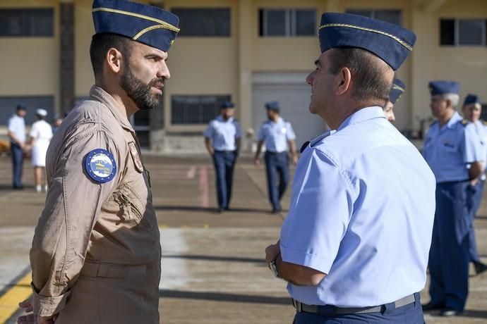 CANARIAS Y ECONOMIA 18-01-2019 BASE AEREA DE GANDO. TELDE-INGENIO. Ejército del Aire. Bienvenida del escuadrón del 10ª contingente del destacamento rappa en Sigonella.  FOTOS: JUAN CASTRO