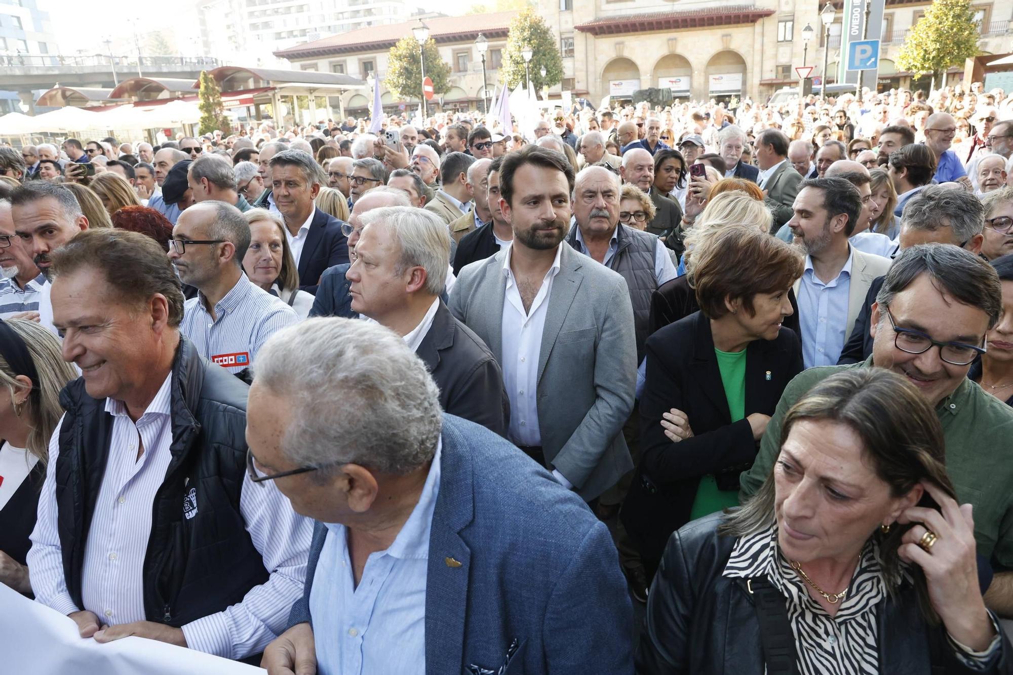 EN IMÁGENES: así fue la gran movilización contra el peaje del Huerna en Asturias
