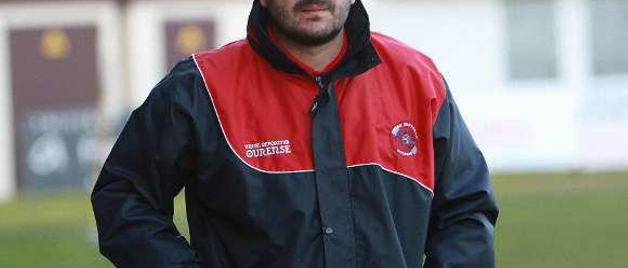 Fernando Currás, entrenador de la UD Ourense. // Iñaki Osorio