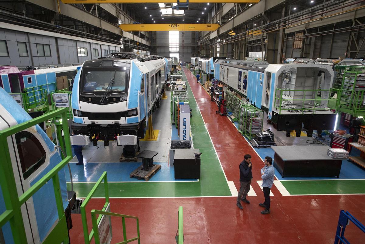 Fábrica de trenes de Stadler en Albuixech (Valencia), en una imagen reciente.