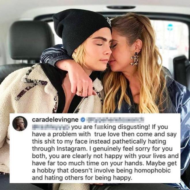 Cara Delevingne responde a los 'haters' en Instagram