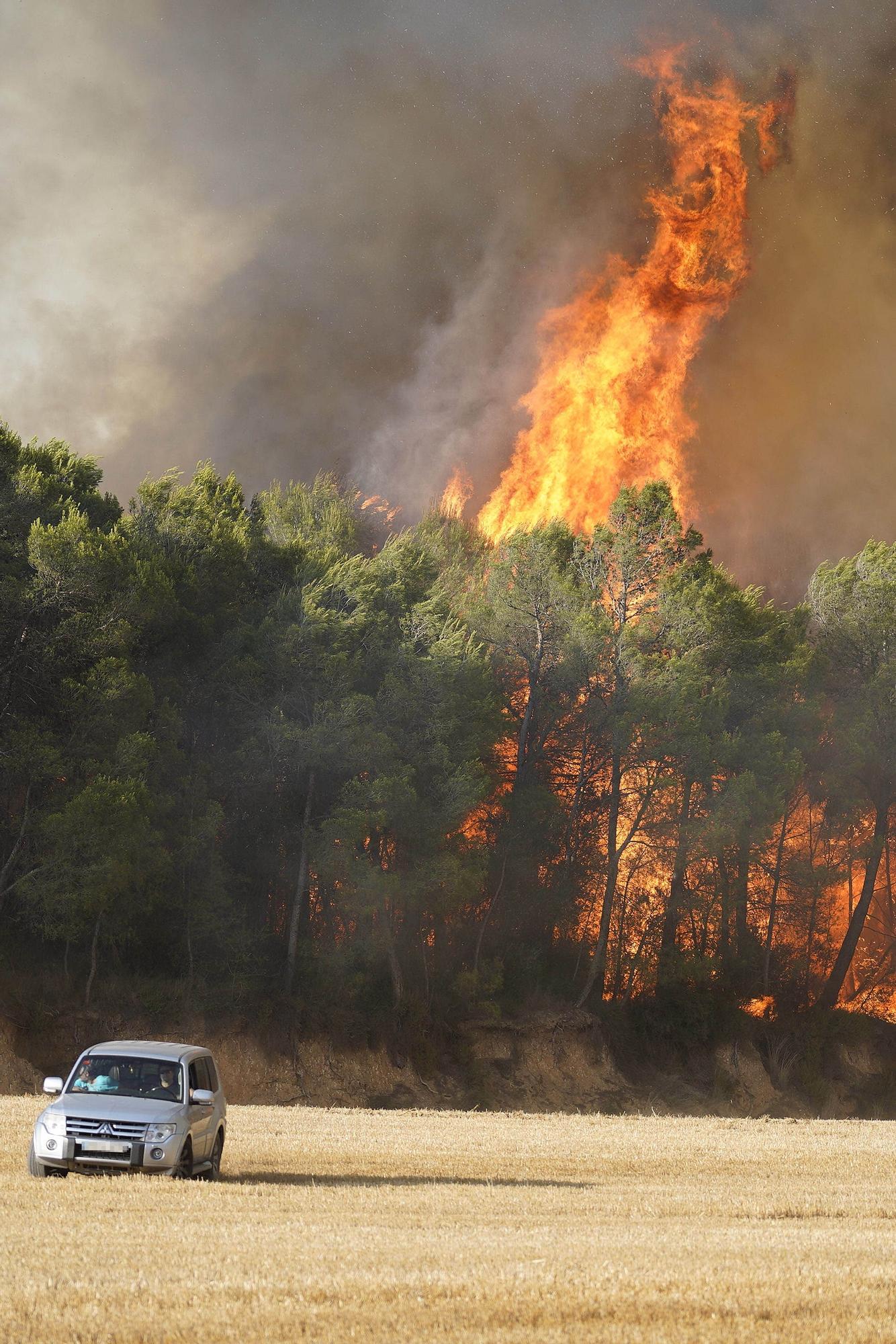 Les imatges de l'incendi de Ventalló i Vilopriu