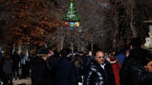 Parque del Retiro de Madrid el día de Navidad.