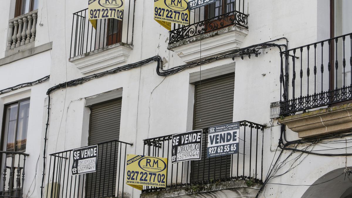 Viviendas en venta en la ciudad de Cáceres.