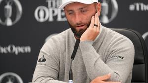 Jon Rahm, en rueda de prensa