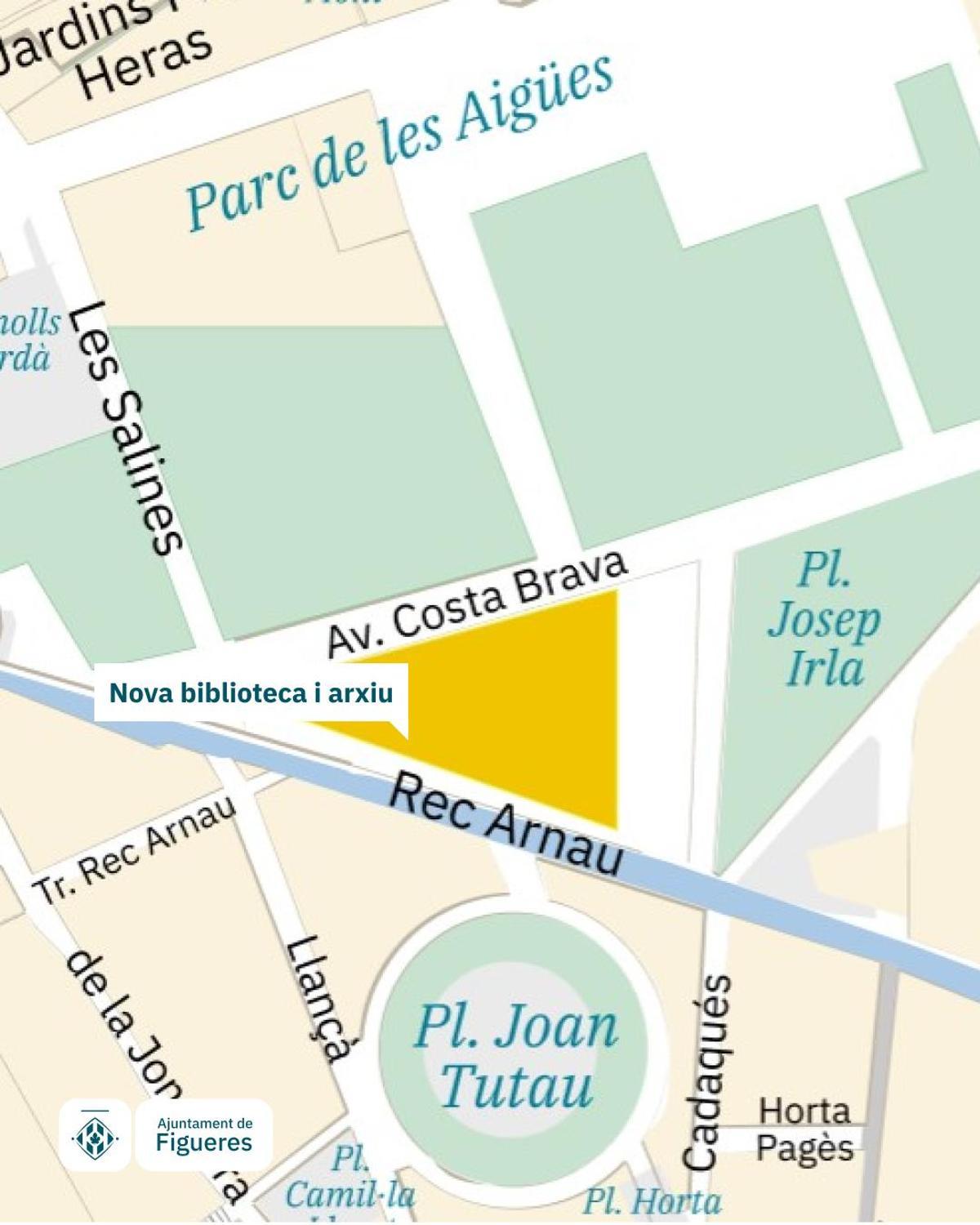 Plànol de l'emplaçament del projecte