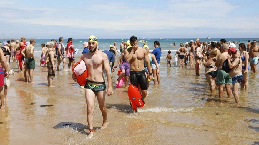 La travesía de Gijón que bordea sus acantilados durante 3.500 metros hasta San Lorenzo tendrá lugar mañana y este es su recorrido