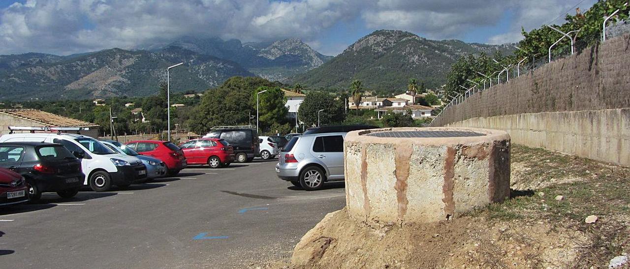 Imagen del aparcamiento que se habilitó en la calle Creu de Campanet.