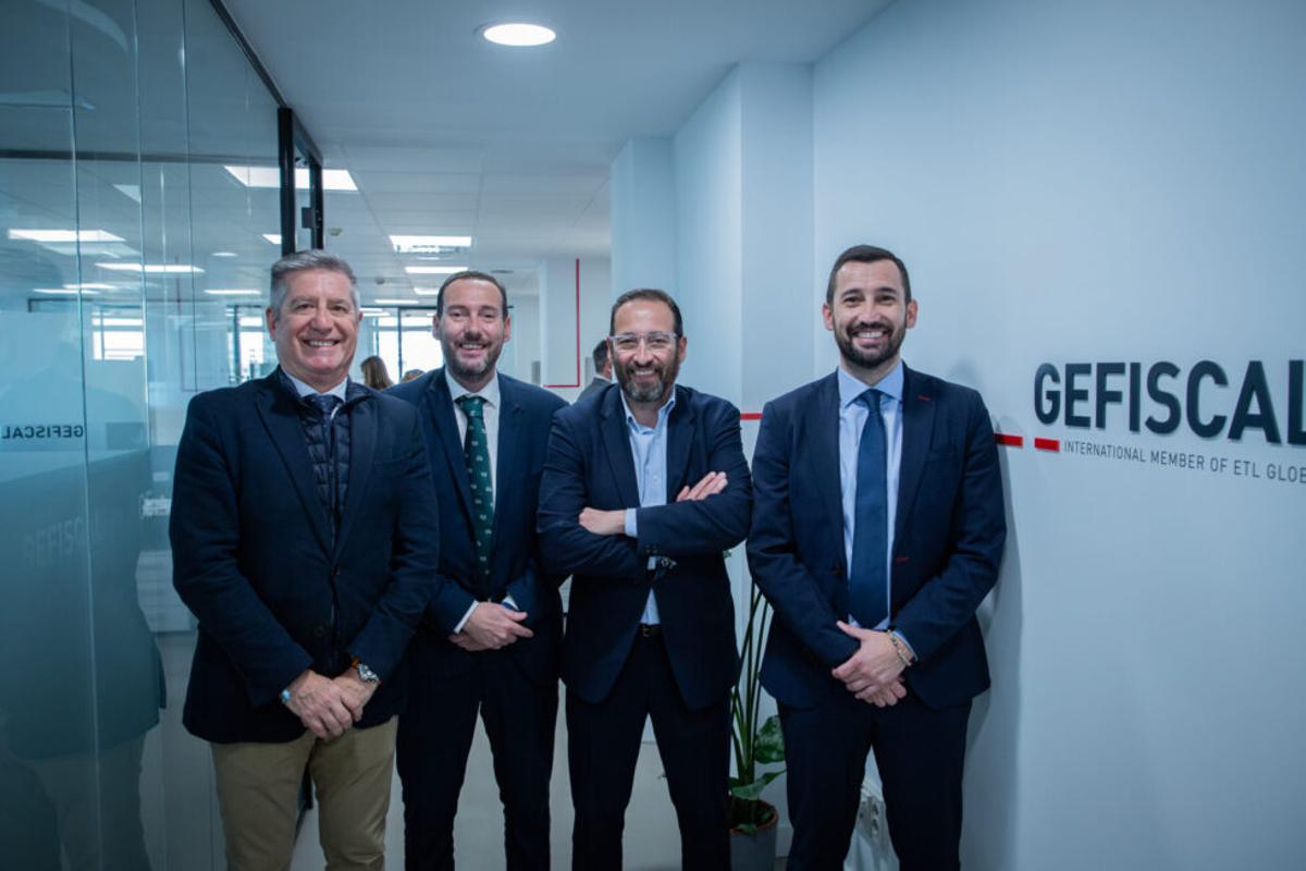 Ángel Jiménez, socio Director de Operaciones;  Raúl Benito, socio y consejero delegado; José Ángel Benito, socio director Gexbrok;  y Francisco Javier Benito, CEO.