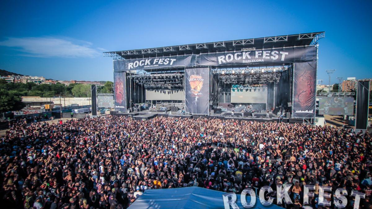 Escenario del Rock Fest en Can Zam.