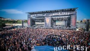 Imagen de archivo del escenario del Rock Fest en el parque Can Zam de Santa Coloma.
