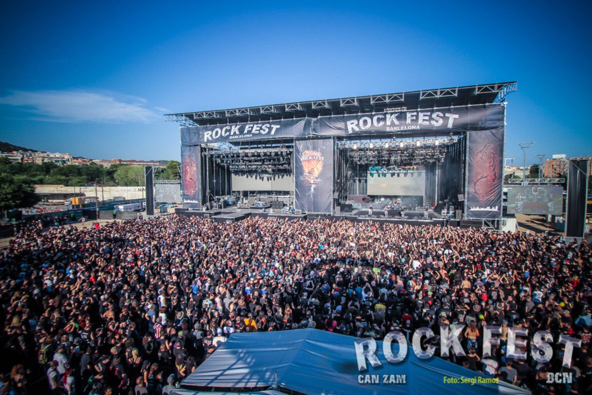 Escenario del Rock Fest en Can Zam.