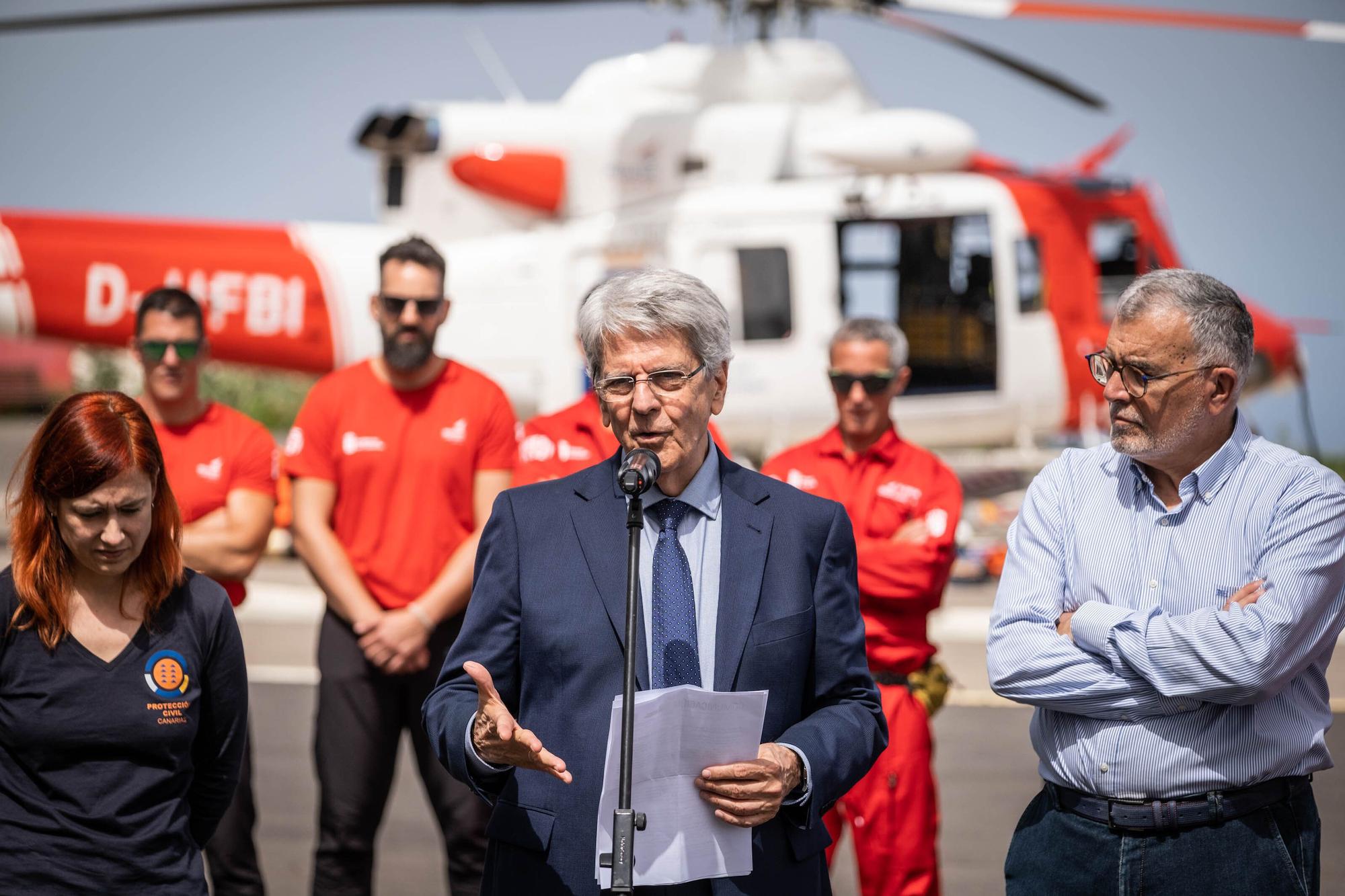 Presentación del nuevo modelo de helicópteros del Gobierno de Canarias