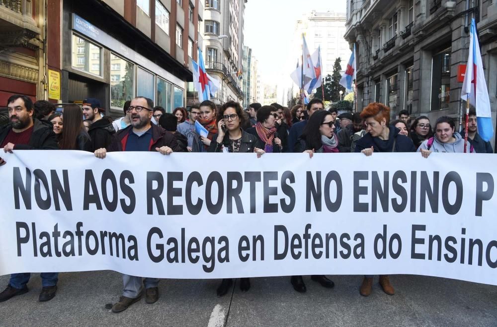 Protesta contra la Lomce en A Coruña