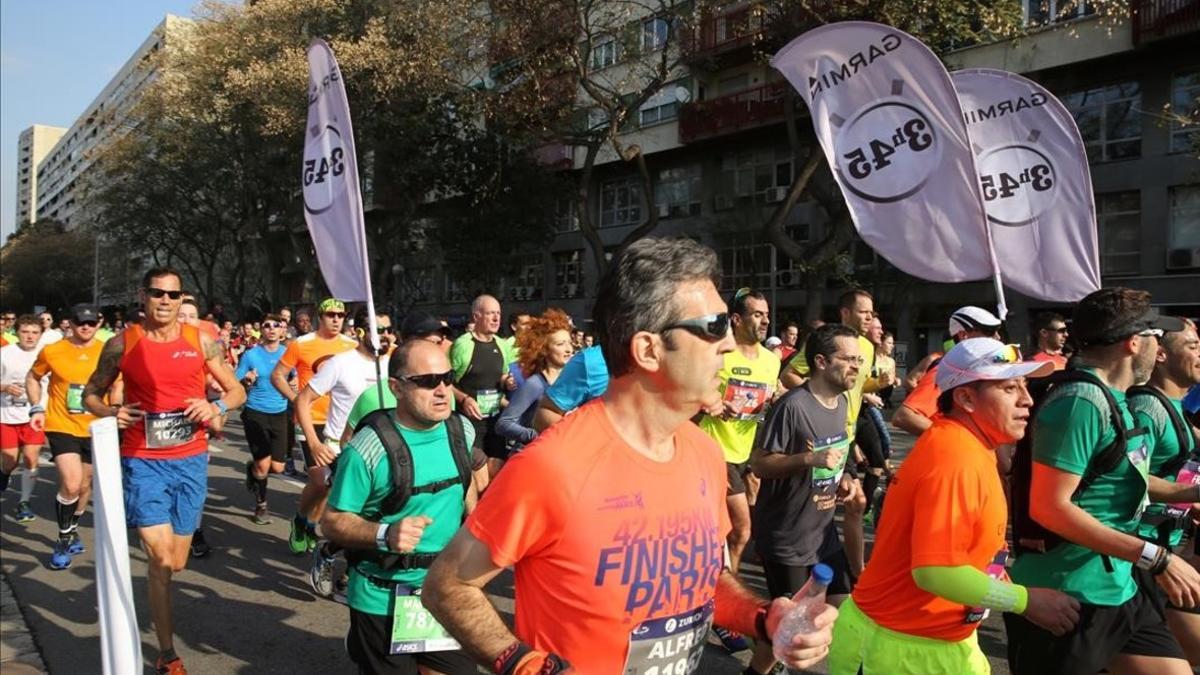 Corredores del Maratón de Barcelona 2017