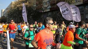 Corredores del Maratón de Barcelona 2017