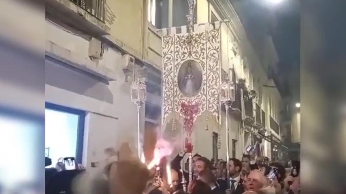 Un instante de la procesión.