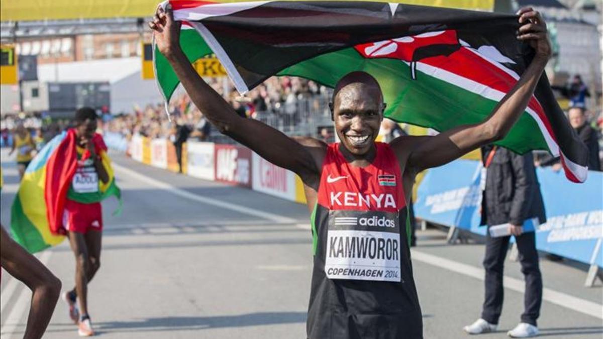 Geoffrey Kamworor revalidó su título mundial de medio maratón