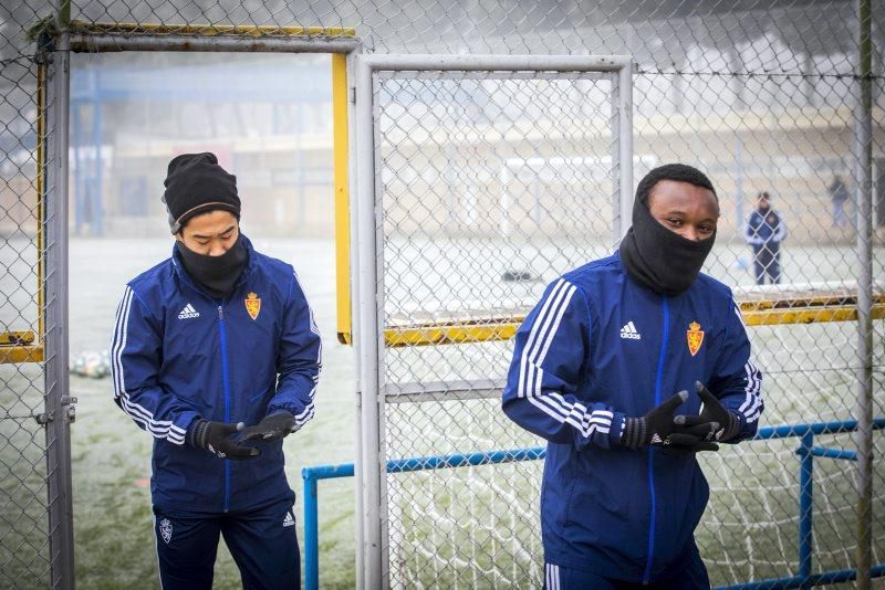 Entrenamiento del 13 de enero del Real Zaragoza