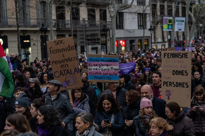 8M en las calles de Barcelona
