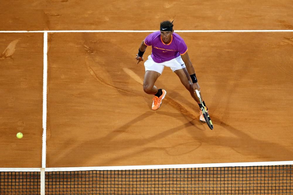 Imágenes del partido entre Nadal y Schwartzmann. EFE-REUTERS