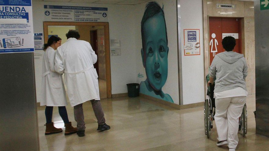 Planta baja del hospital Materno Infantil, que dejará de albergar el paritorio dentro de unos días.