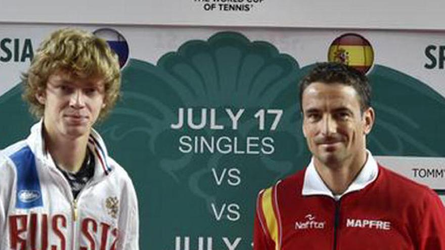 Andrey Rublev y Tommy Robredo