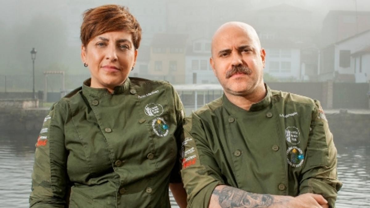Los chefs Paula Martínez y Lolo Mosteiro