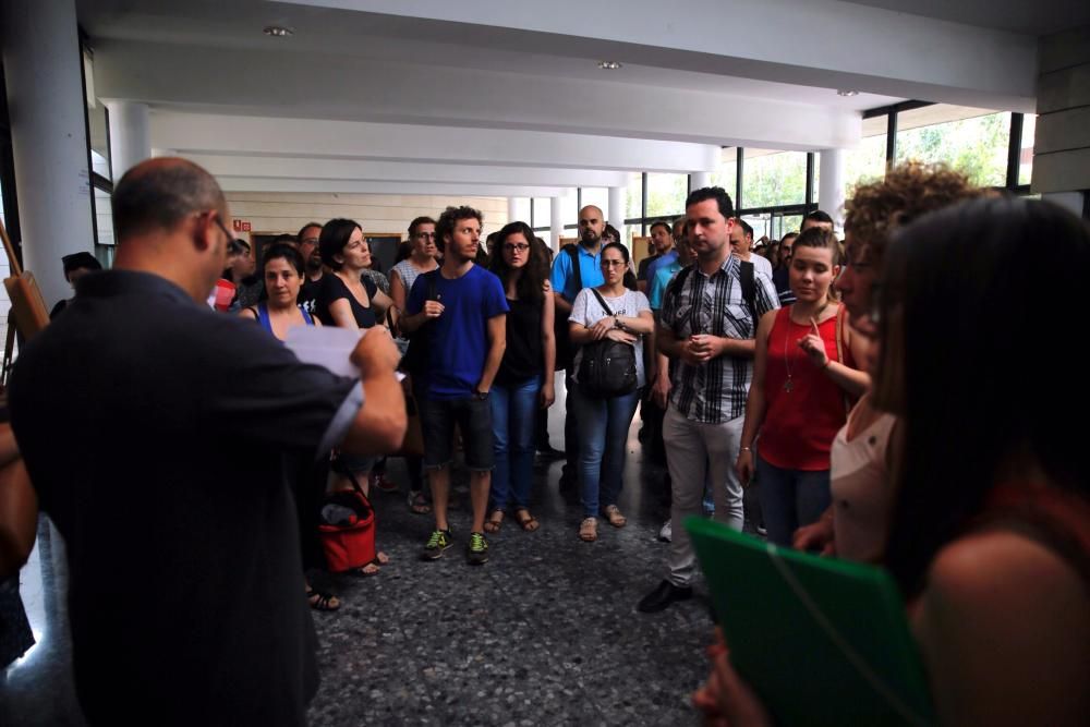 Primer día de las oposiciones a docente en la Comunitat Valenciana.