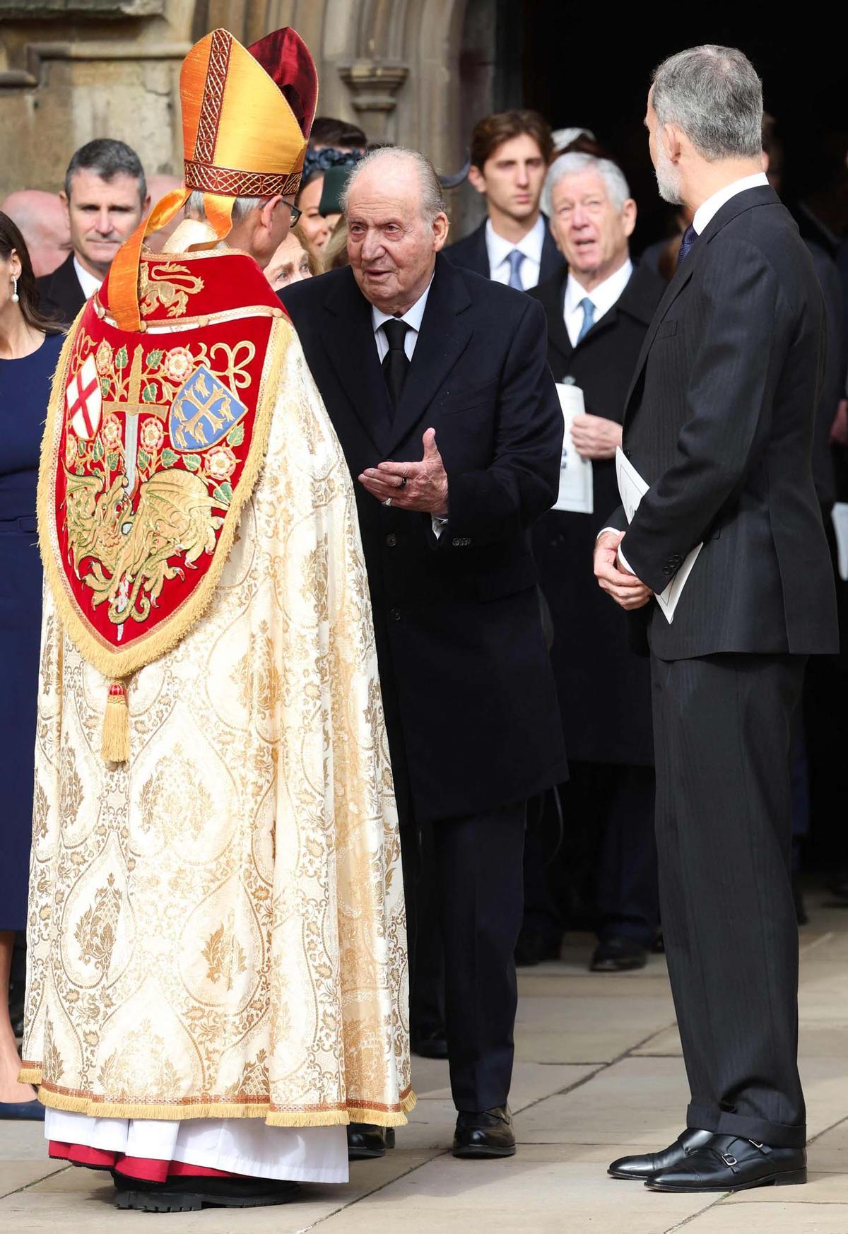 Felipe VI y Juan Carlos I se rencuentran en Windsor