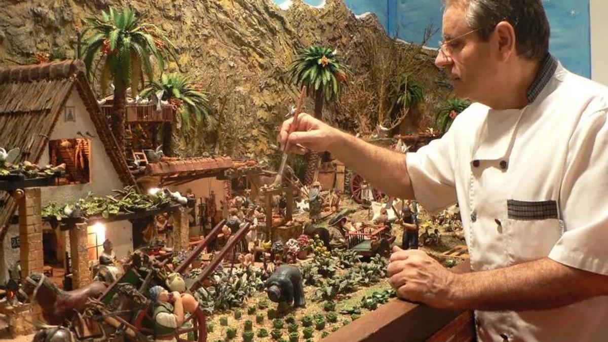 El impresionante Belén de Roca de Meliana.