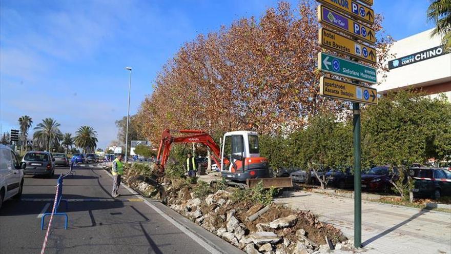 Obras en la avenida de elvas