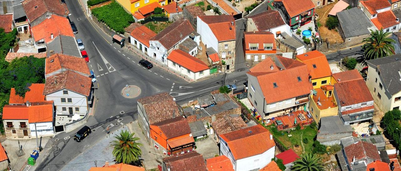 Una vista aérea del barrio vilagarciano de A Torre. |   //  IÑAKI ABELLA