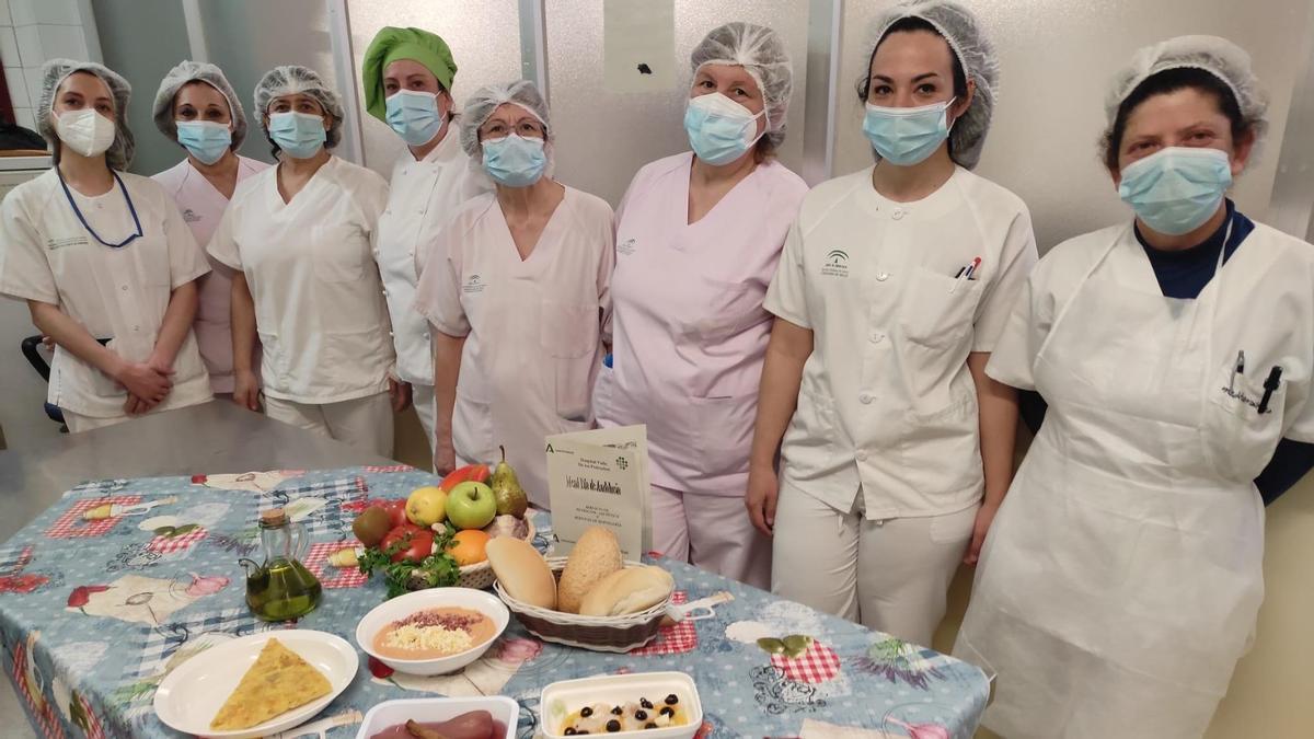 Algunos de los platos del menú especial del Hospital Valle de los Pedroches.