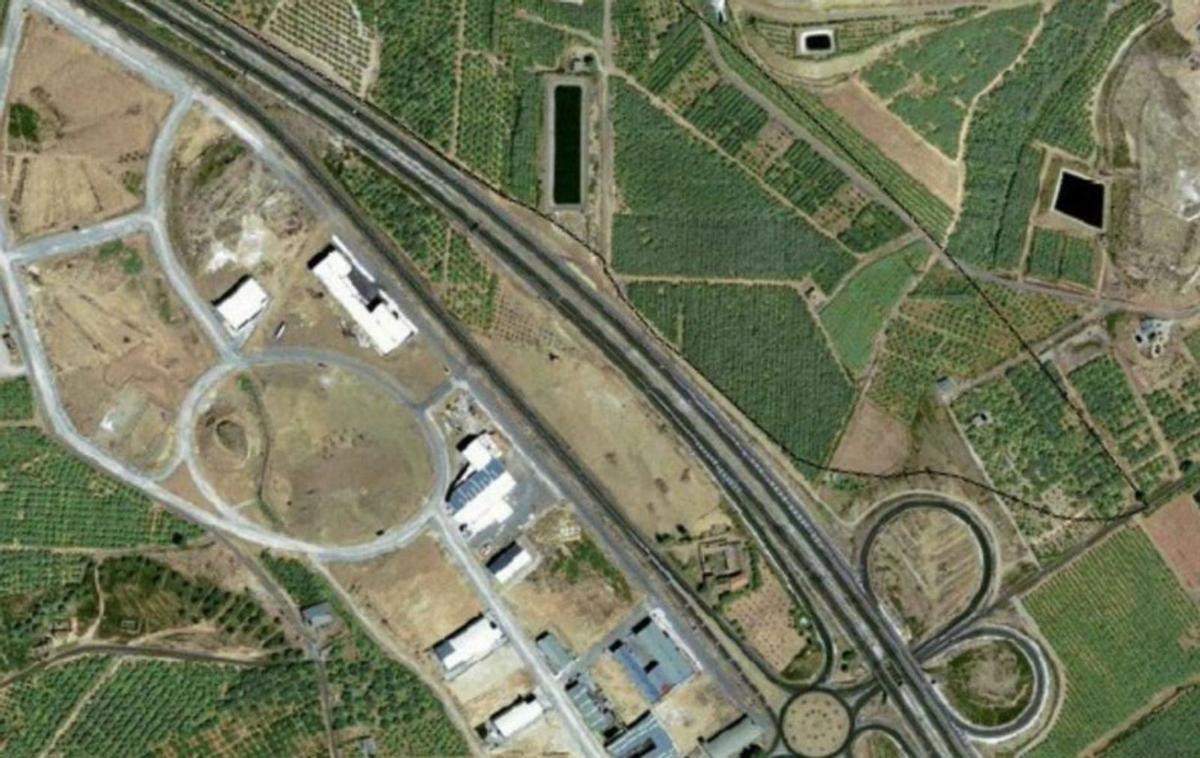 El polígono industrial, visto desde el aire.