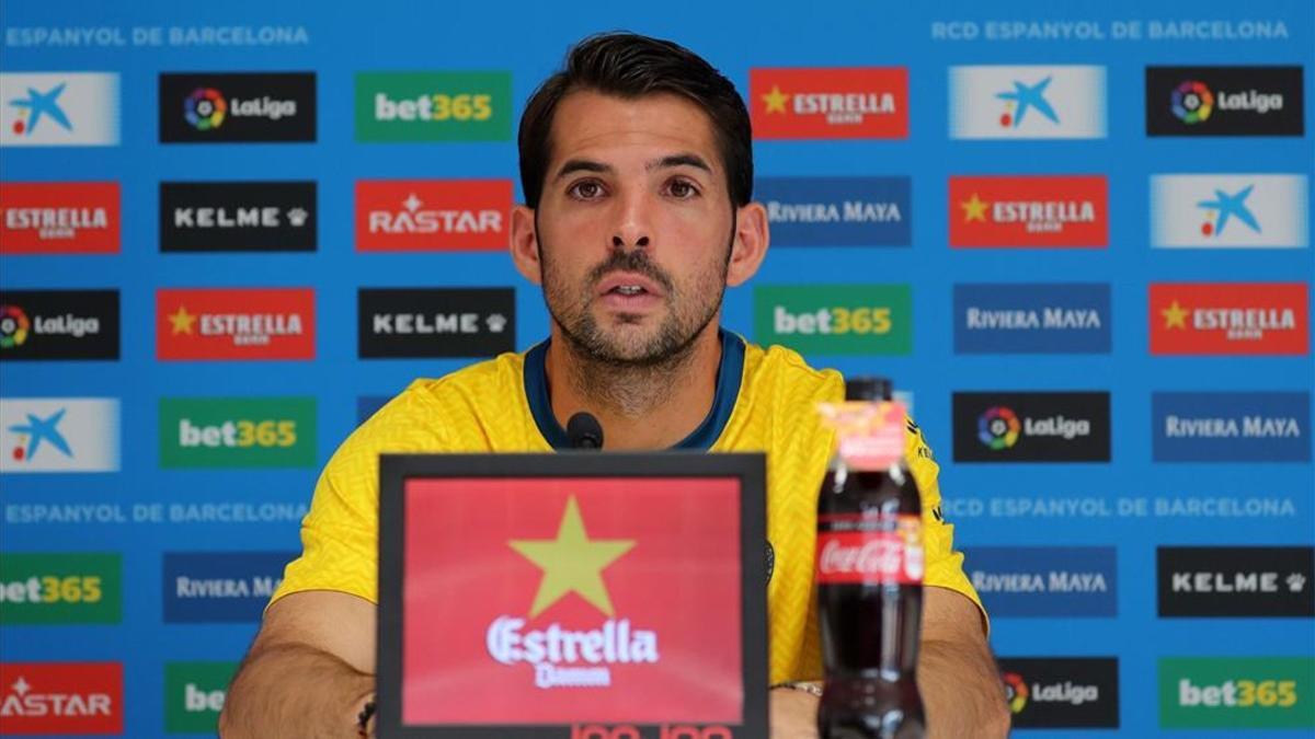 Víctor Sánchez compareció ante los medios en la Ciutat Esportiva