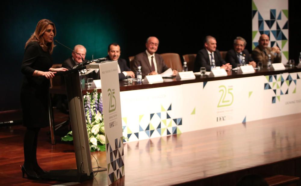 El Palacio de Congresos de Málaga acoge el acto institucional de celebración del aniversario de la tecnópolis malagueña, con la presencia de la presidenta de la Junta