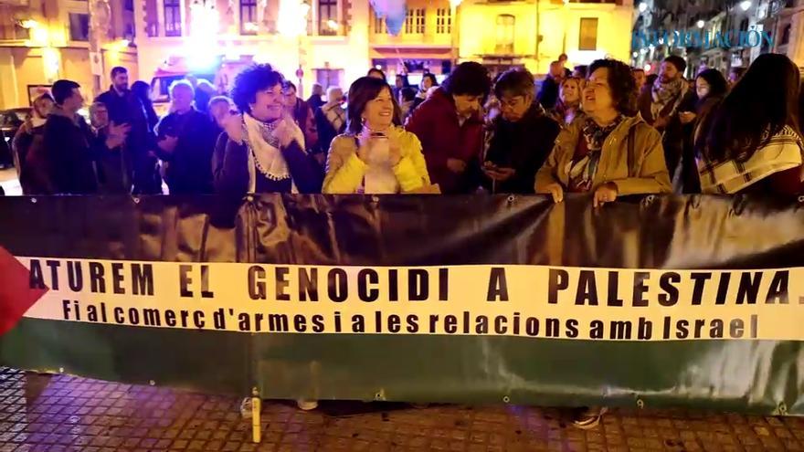 Alcoy sale a la calle por Gaza: vecinos reclaman el fin del comercio de armas con Israel