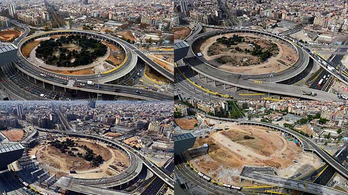 La desconstrucció del tambor de les Glòries compleix 50 dies.