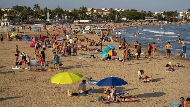 Una platja de Cambrils.