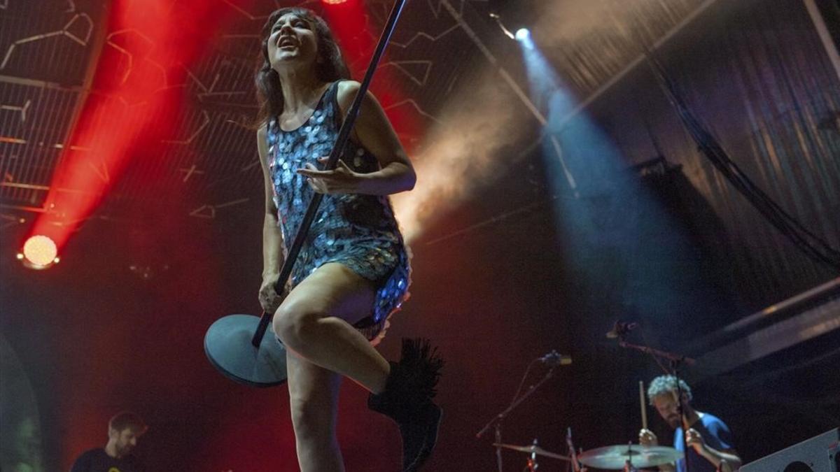 Eva Amaral, en el concierto del jueves en el Poble Espanyol.