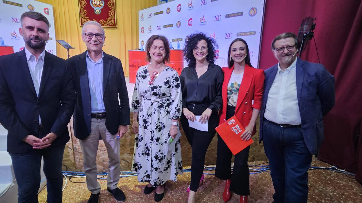 Los candidatos a Cultura Festiva, en el debate de la Interagrupación