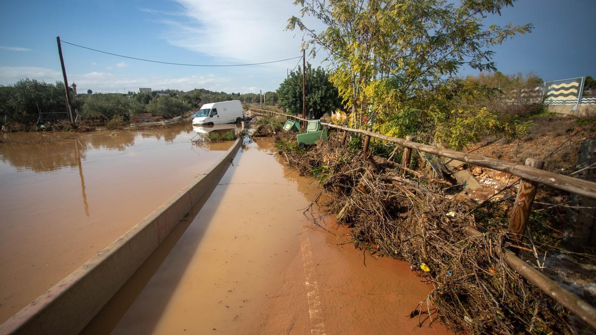 Inundación en Riba-roja de Túria este fin de semana