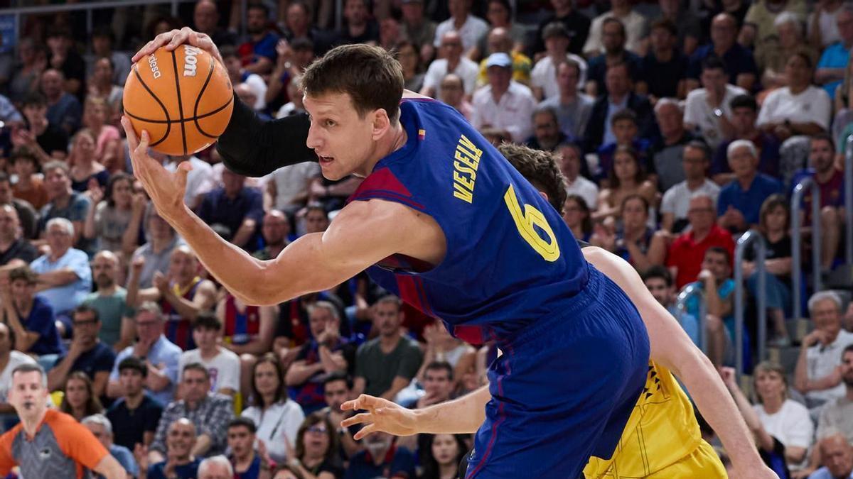 Vesely, en el partido de playoffs ante La Laguna Tenerife