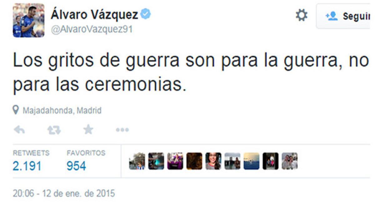 El ex del Espanyol considera que el grito desentonó en la ceremonia