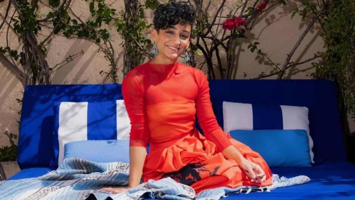 Leyla Kazim durant una entrevista