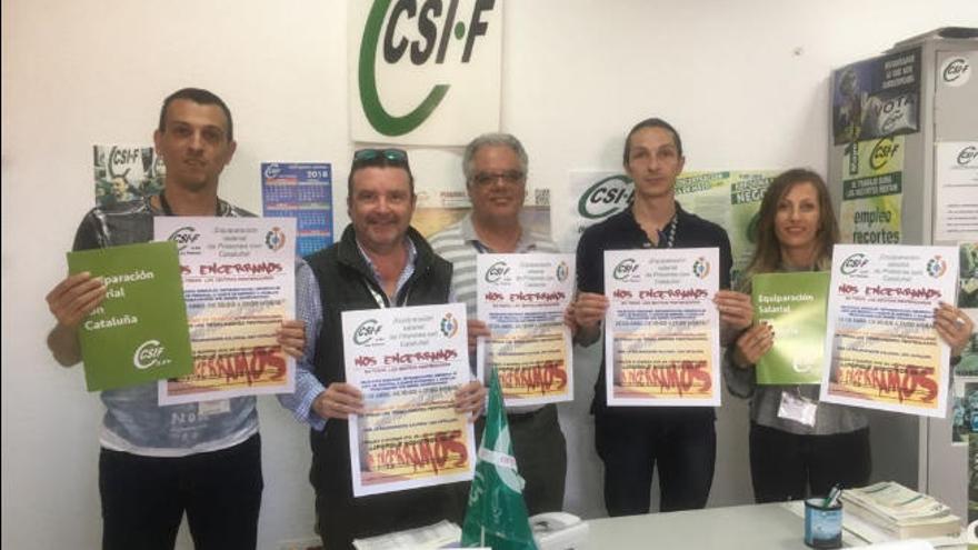 Protesta de CSIF en Juan Grande.