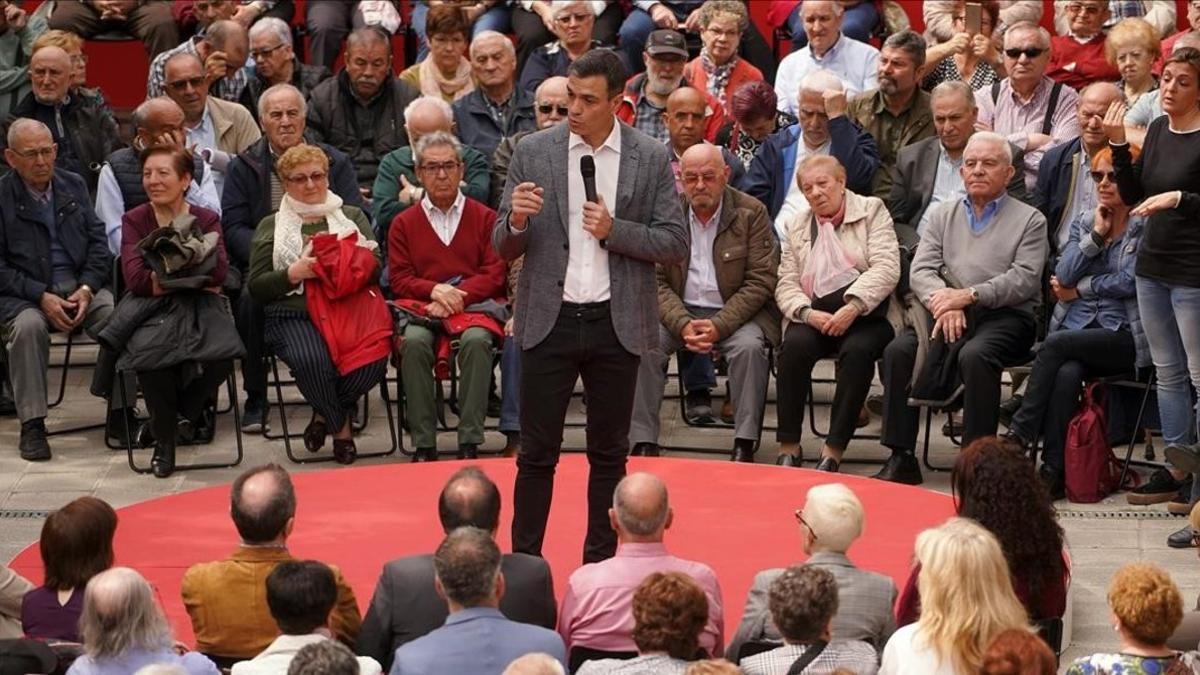 undefined47769308 madrid 15 04 19  mitin de pedro sanchez  psoe  en un centro 190415130152