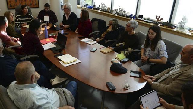 Una reunión de gobierno de la Mancomunidad de O Morrazo en Moaña. | GONZALO NÚÑEZ